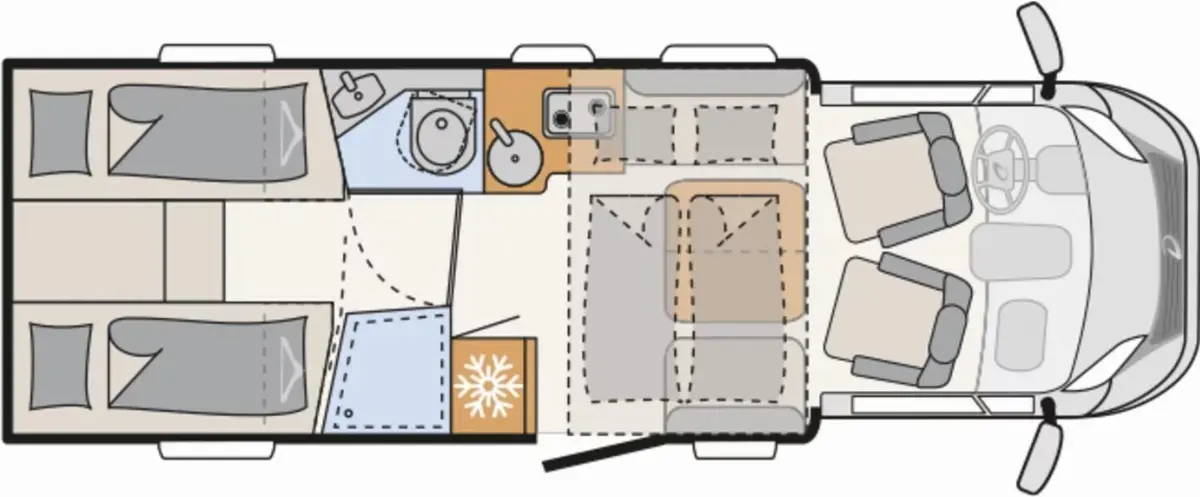 Dethleffs Trend Active T 7057 EBL Chassis-, Assistenzpaket