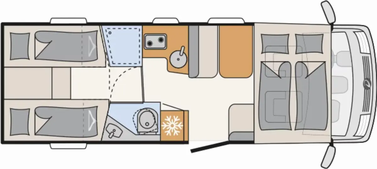 Dethleffs Trend Active I 7057 EB Backofen, Chassispaket
