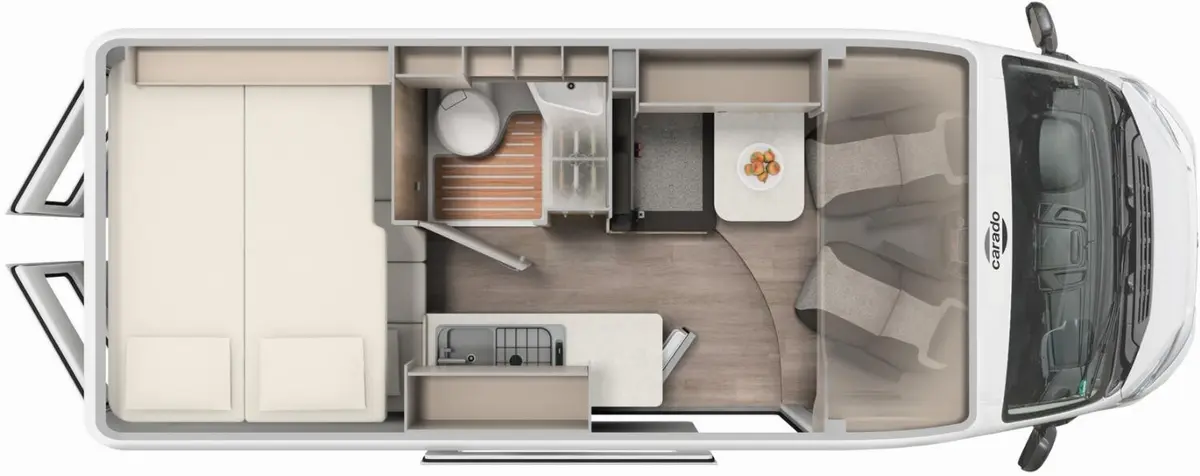 Carado pro CV 601 Automatik, TV, Sat, Naviceiver, AHK