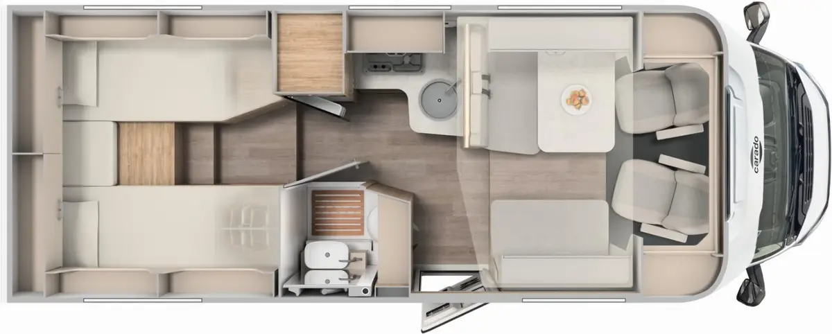 Carado T 448 Pro+ Automatik, Solar, TV, LTE, Backofen