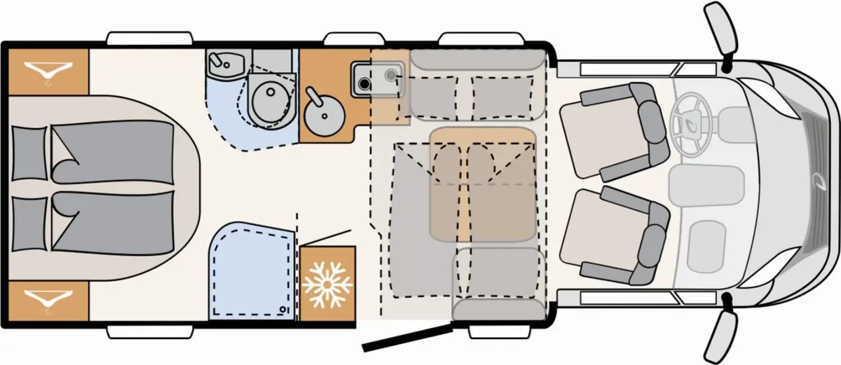 Dethleffs Just Camp T 6752 DBL Family-, Chassispaket