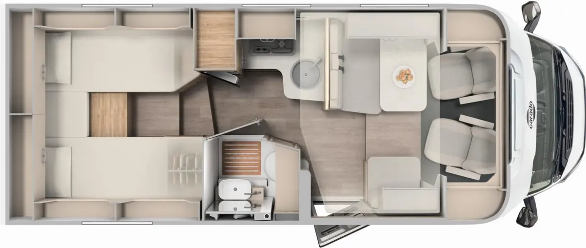 Carado T 328 Pro+ Automatik, Solar, TV, Sat