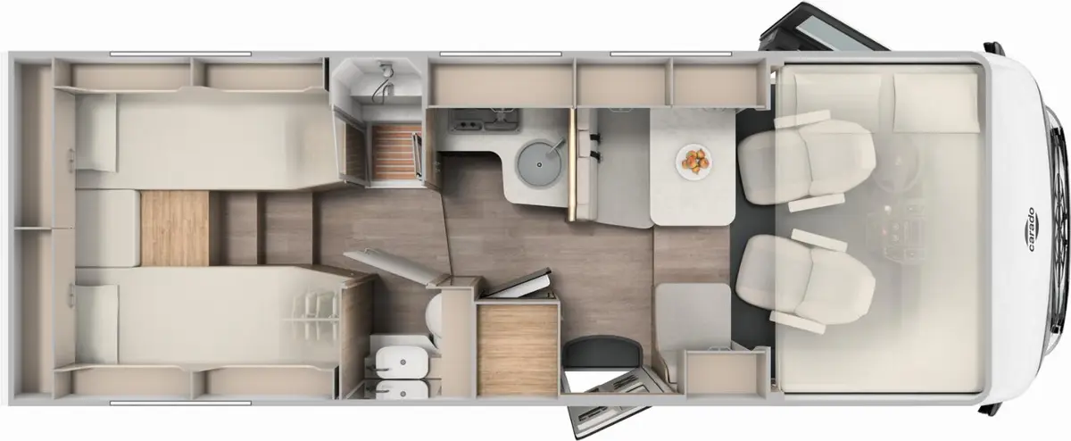 Carado I 447 Pro+ Automatik, 4.400 kg, Solar, LTE, TV