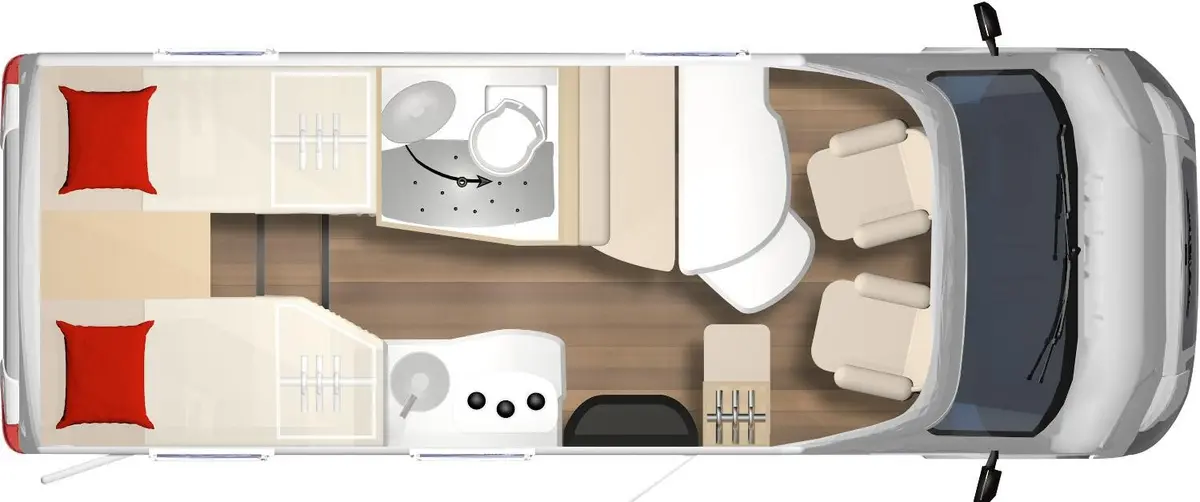 Bürstner Travel Van T 620 G Hubstützen, Sat, TV, Solar