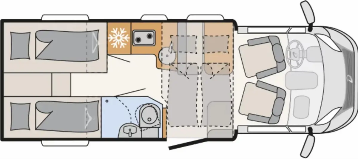 Dethleffs Trend T 6817 EB Hubbett, div. Pakete
