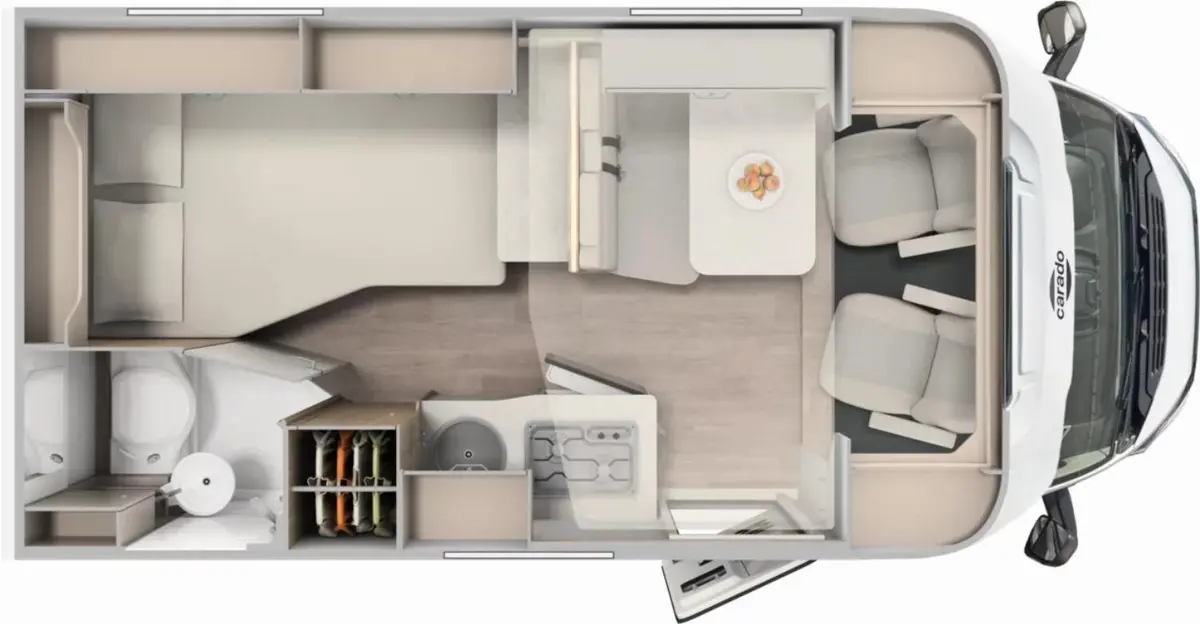 Carado T 135 Pro+, Automatik, Solar, LTE, TV