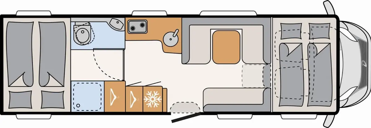 Dethleffs XL A 7872-2 Family TV + Sat, 2. Batterie