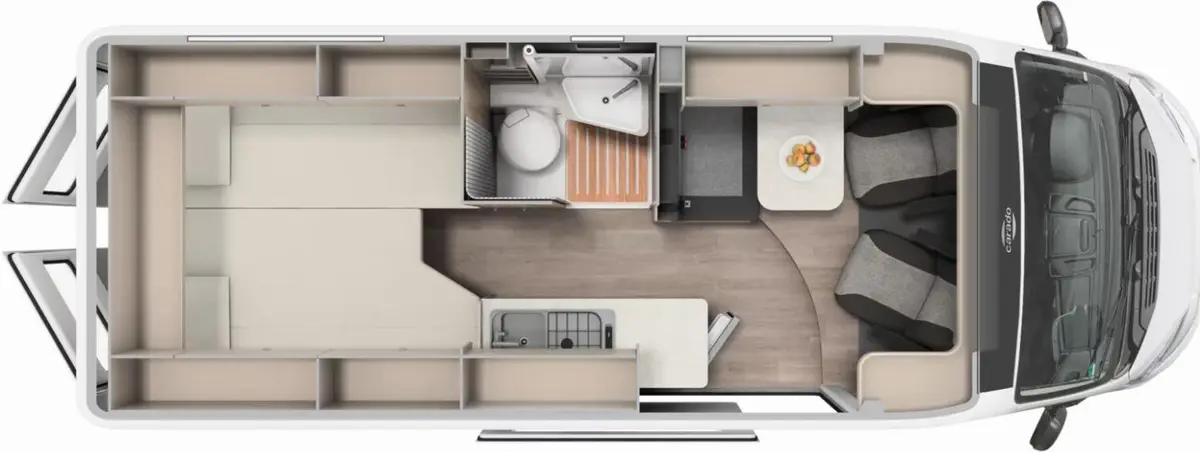 Carado pro+ CV 640 Digital-, Chassis-Paket, 3. Bett